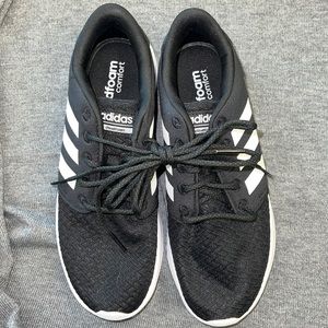 Adidas Black and White sneakers.  Excellent Condition Size 7